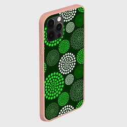 Чехол для iPhone 12 Pro Max ТЕКСТУРНЫЕ МОЛЕКУЛЫ, цвет: 3D-светло-розовый — фото 2