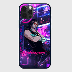 Чехол iPhone 12 Pro Max Johnny cyberpunk2077