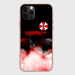 Чехол для iPhone 12 Pro Max Umbrella Corporation туман, цвет: 3D-светло-розовый