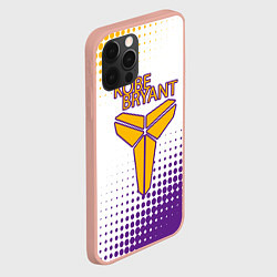 Чехол для iPhone 12 Pro Max Коби Брайант Lakers Абстракция, цвет: 3D-светло-розовый — фото 2