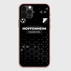 Чехол для iPhone 12 Pro Max Hoffenheim Форма Champions, цвет: 3D-светло-розовый