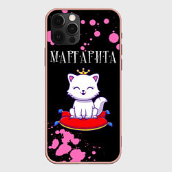 Чехол для iPhone 12 Pro Max Маргарита КОШКА Брызги, цвет: 3D-светло-розовый
