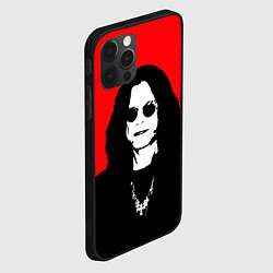 Чехол для iPhone 12 Pro Max OZZY OSBOURNE ОЗЗИ ОСБОРН, цвет: 3D-черный — фото 2