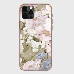 Чехол iPhone 12 Pro Max Цветы Английский Садовый Узор