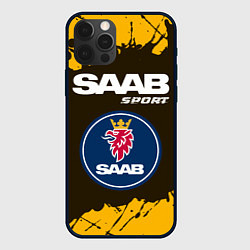 Чехол для iPhone 12 Pro Max СААБ Sport - Краска, цвет: 3D-черный