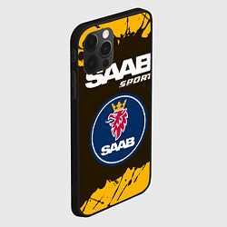 Чехол для iPhone 12 Pro Max СААБ Sport - Краска, цвет: 3D-черный — фото 2