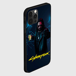 Чехол для iPhone 12 Pro Max Johnny Cyberpunk2077, цвет: 3D-черный — фото 2