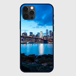Чехол iPhone 12 Pro Max Закат в мегаполисе