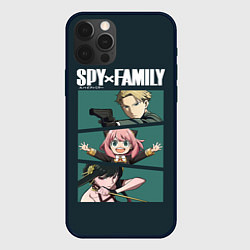 Чехол iPhone 12 Pro Max SPY X FAMILY СЕМЬЯ ШПИОНА ЛОЙД, АНЯ, ЙОР