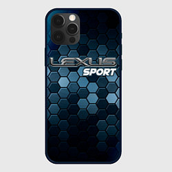 Чехол iPhone 12 Pro Max ЛЕКСУС Sport Соты