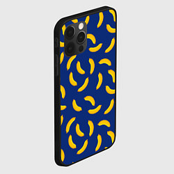 Чехол для iPhone 12 Pro Max Banana style Банана стайл, веселый банановый патте, цвет: 3D-черный — фото 2