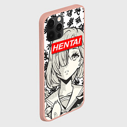 Чехол для iPhone 12 Pro Max HENTAI SCHOOL GIRL ХЕНТАЙ ШКОЛЬНИЦА, цвет: 3D-светло-розовый — фото 2