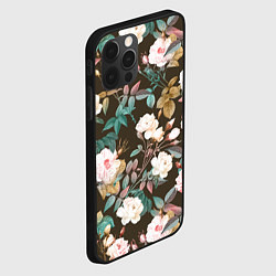 Чехол для iPhone 12 Pro Max Цветы Розы Садовые, цвет: 3D-черный — фото 2