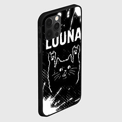 Чехол для iPhone 12 Pro Max Группа Louna и Рок Кот, цвет: 3D-черный — фото 2