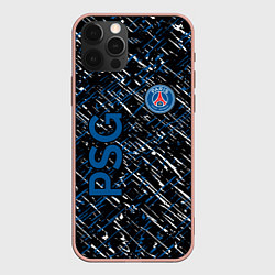 Чехол iPhone 12 Pro Max Псж синие белые чёрточки
