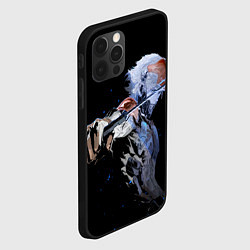 Чехол для iPhone 12 Pro Max METAL GEAR RISING Райден с мечом, цвет: 3D-черный — фото 2