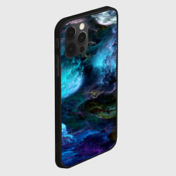 Чехол для iPhone 12 Pro Max Неоновые облака neon clouds, цвет: 3D-черный — фото 2