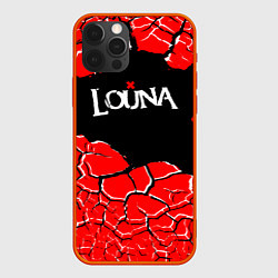 Чехол для iPhone 12 Pro Max Louna band ТРЕЩИНЫ, цвет: 3D-красный
