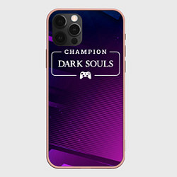 Чехол iPhone 12 Pro Max Dark Souls Gaming Champion: рамка с лого и джойсти