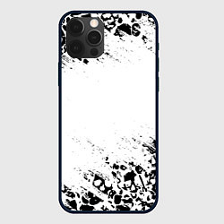 Чехол для iPhone 12 Pro Max Выцветшие потёртости SKULLS, цвет: 3D-черный