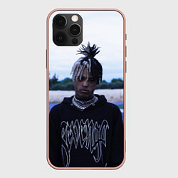 Чехол для iPhone 12 Pro Max XXXTentacion in a revenge hoodie, цвет: 3D-светло-розовый