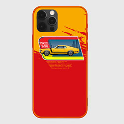 Чехол для iPhone 12 Pro Max Super Muscle Car, цвет: 3D-красный