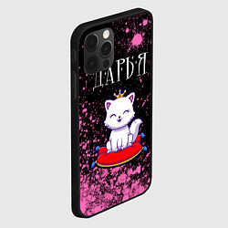Чехол для iPhone 12 Pro Max Дарья КОШКА Краска, цвет: 3D-черный — фото 2