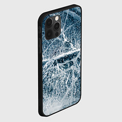 Чехол для iPhone 12 Pro Max Потрескавшийся лед, цвет: 3D-черный — фото 2