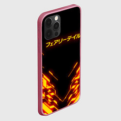 Чехол для iPhone 12 Pro Max FAIRY TAIL FLAMING GEOMETRY, цвет: 3D-малиновый — фото 2