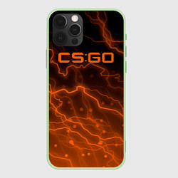 Чехол для iPhone 12 Pro Max Counter Strike cs go молнии, цвет: 3D-салатовый