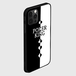 Чехол для iPhone 12 Pro Max Король Покера Black, цвет: 3D-черный — фото 2