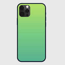 Чехол iPhone 12 Pro Max Shades of Green GRADIENT