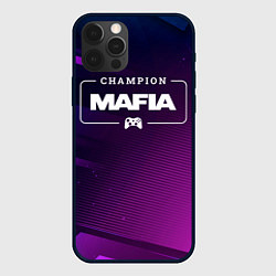 Чехол для iPhone 12 Pro Max Mafia Gaming Champion: рамка с лого и джойстиком н, цвет: 3D-черный