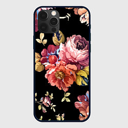 Чехол для iPhone 12 Pro Max Розы в летней ночи Fashion trend, цвет: 3D-черный