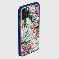 Чехол для iPhone 12 Pro Max Color floral pattern Expressionism Summer, цвет: 3D-тёмно-синий — фото 2