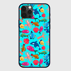 Чехол iPhone 12 Pro Max THE UNDERWATER WORLD OF THE OCEAN