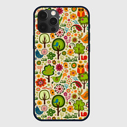 Чехол iPhone 12 Pro Max COLORED FOREST ANIMALS