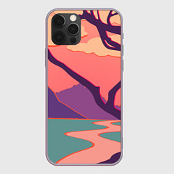 Чехол для iPhone 12 Pro Max Оранжевое небо, цвет: 3D-серый