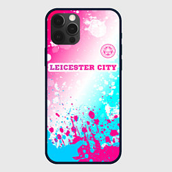 Чехол iPhone 12 Pro Max Leicester City Neon Gradient