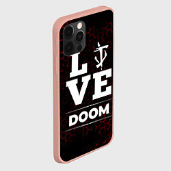 Чехол для iPhone 12 Pro Max Doom Love Классика, цвет: 3D-светло-розовый — фото 2