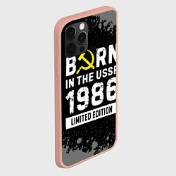 Чехол для iPhone 12 Pro Max Born In The USSR 1986 year Limited Edition, цвет: 3D-светло-розовый — фото 2