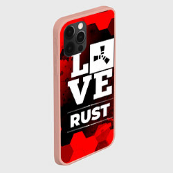 Чехол для iPhone 12 Pro Max Rust Love Классика, цвет: 3D-светло-розовый — фото 2