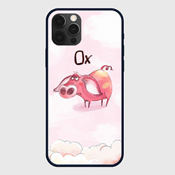 Чехол для iPhone 12 Pro Max Ох уставшая свинка, цвет: 3D-черный