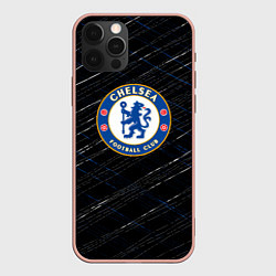 Чехол для iPhone 12 Pro Max Chelsea много линии, цвет: 3D-светло-розовый