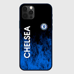 Чехол для iPhone 12 Pro Max Chelsea пламя, цвет: 3D-черный