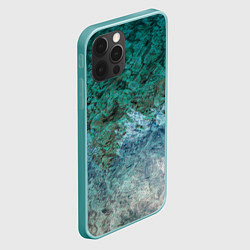 Чехол для iPhone 12 Pro Max Морской берег, цвет: 3D-мятный — фото 2