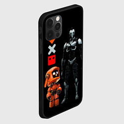 Чехол для iPhone 12 Pro Max Любовь Смерть и Роботы Love Death and Robots, цвет: 3D-черный — фото 2