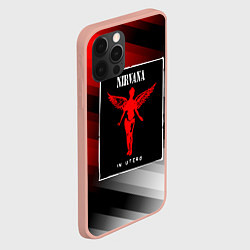 Чехол для iPhone 12 Pro Max NIRVANA in utero - НИРВАНА, цвет: 3D-светло-розовый — фото 2