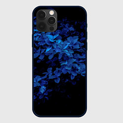 Чехол iPhone 12 Pro Max BLUE FLOWERS Синие цветы