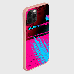 Чехол для iPhone 12 Pro Max League of Legends Neon Gradient, цвет: 3D-светло-розовый — фото 2